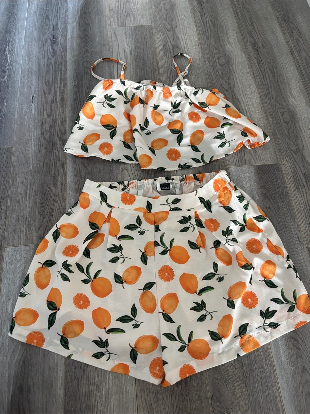 Lemon Print Two Piece Set - Picture 2 of 6